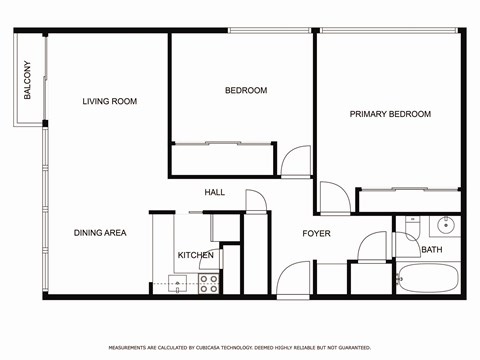 this floor plan is an approximation of our 1 bedroom floor plan